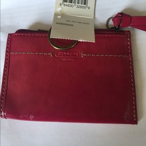 Coach Patent Leather Skinny Mini Wallet